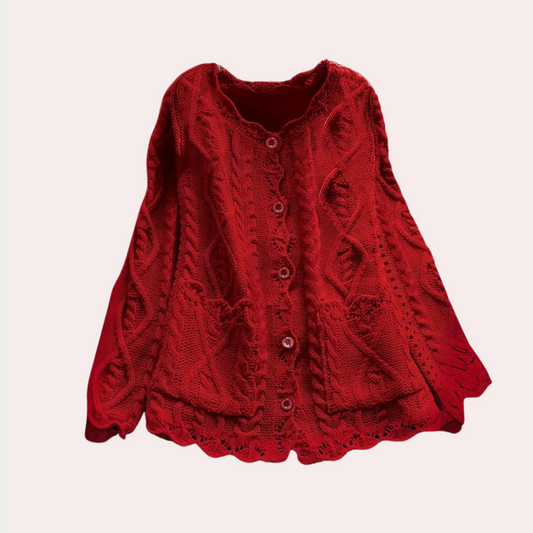 Ailana – gebreid dames cardigan vest