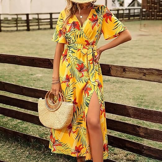 Camille – Zomer midi-jurk van linnenblend met gedetailleerde ceintuur