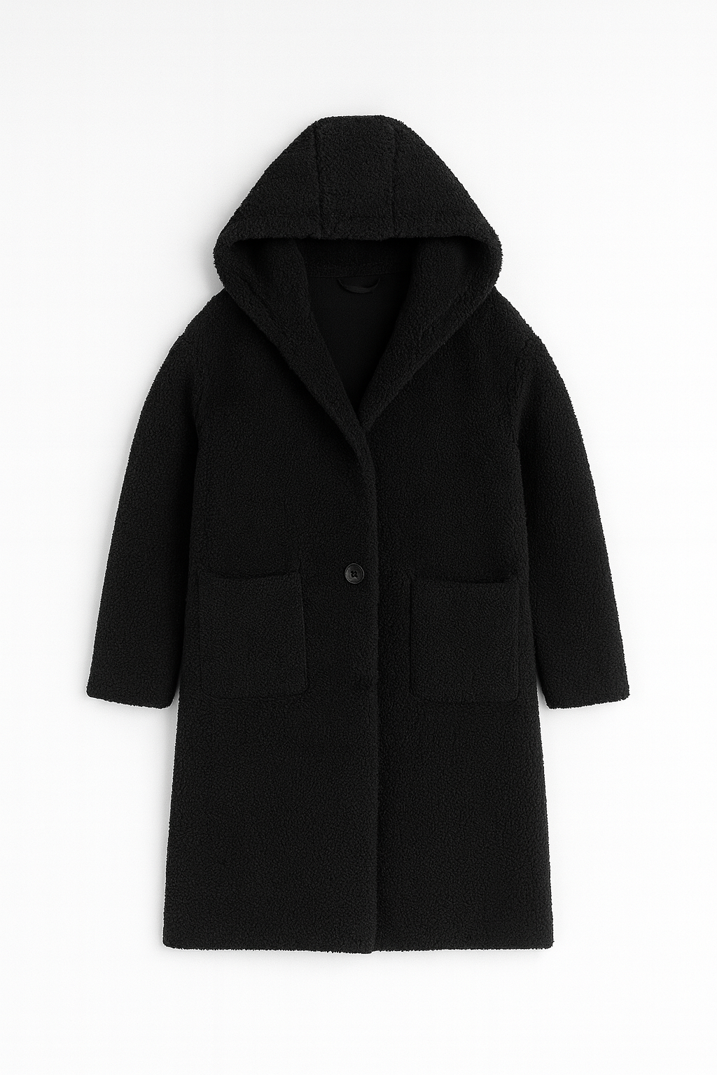 Sara – Lange Gevoerde Teddy Trenchcoat