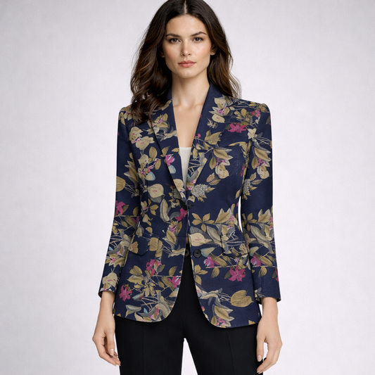 Jenna – Gebloemde Dames Blazer Met Comfortabele Pasvorm