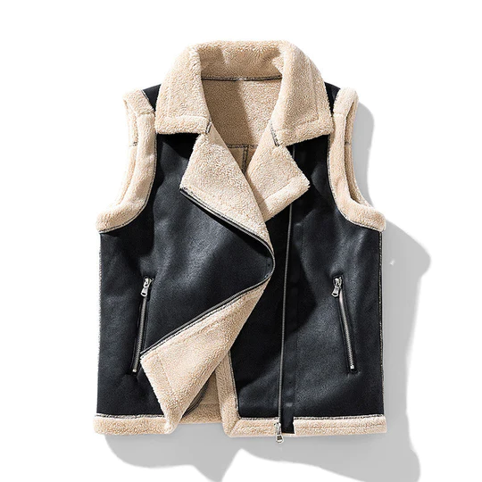 Céline – mouwloze jas met luxe pelsdetail