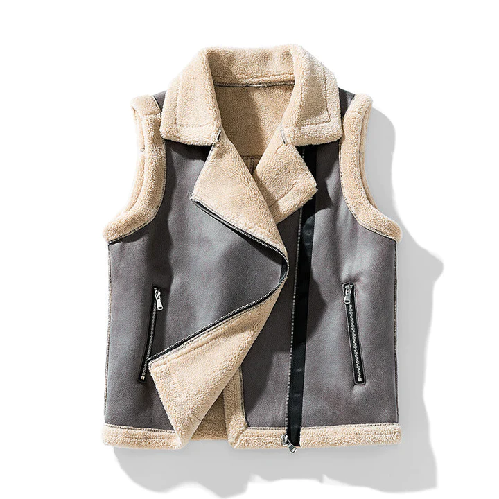 Céline – mouwloze jas met luxe pelsdetail