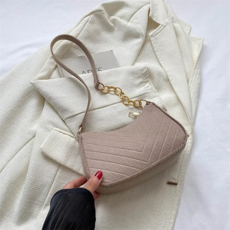 Lina – compacte schouder tas van pu leer met minimalistisch design