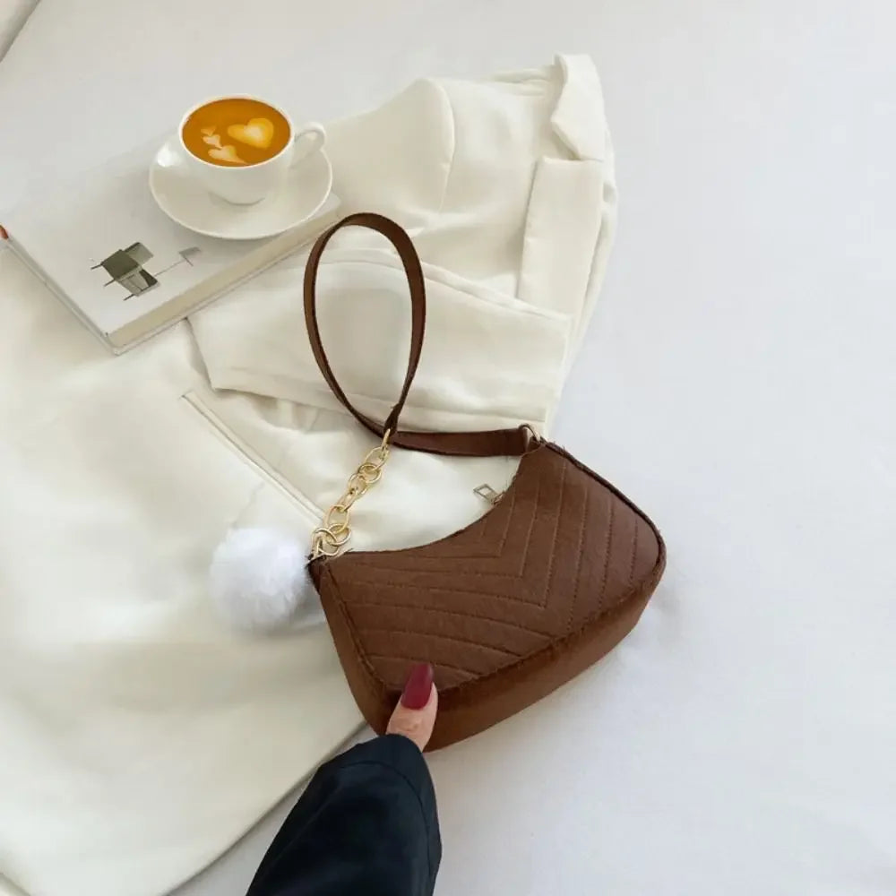 Lina – compacte schouder tas van pu leer met minimalistisch design