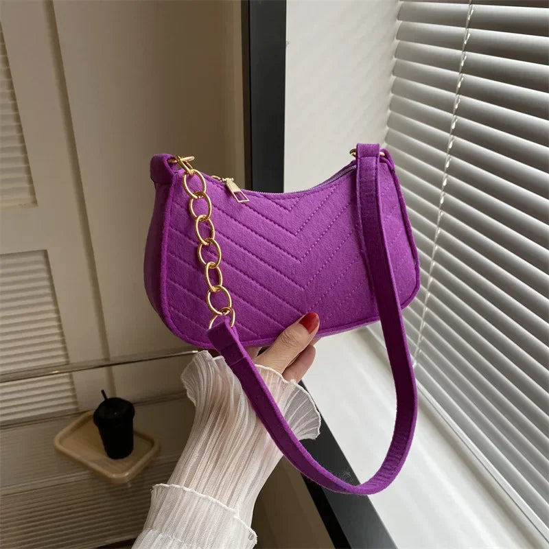 Lina – compacte schouder tas van pu leer met minimalistisch design