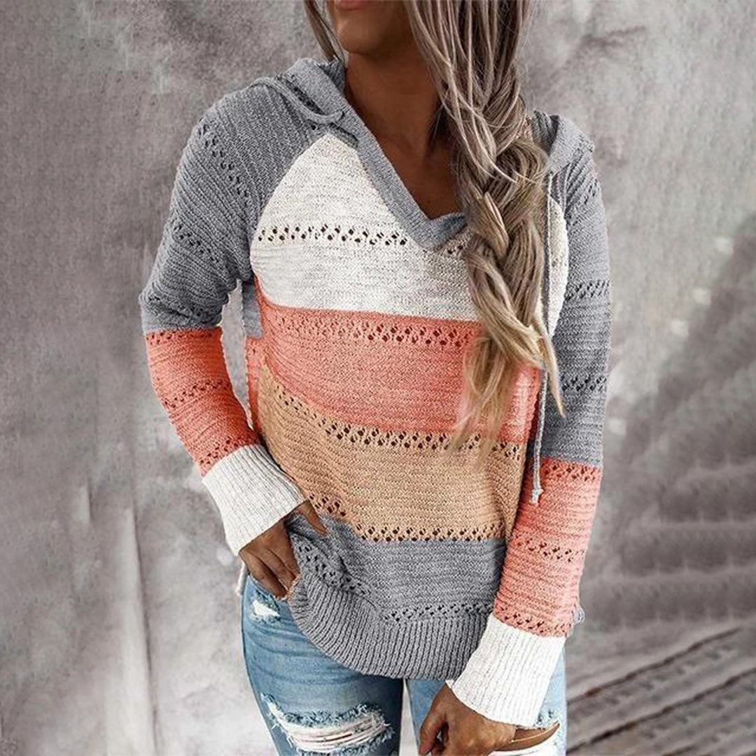 Avalynn – oversized gebreide trui met v-hals