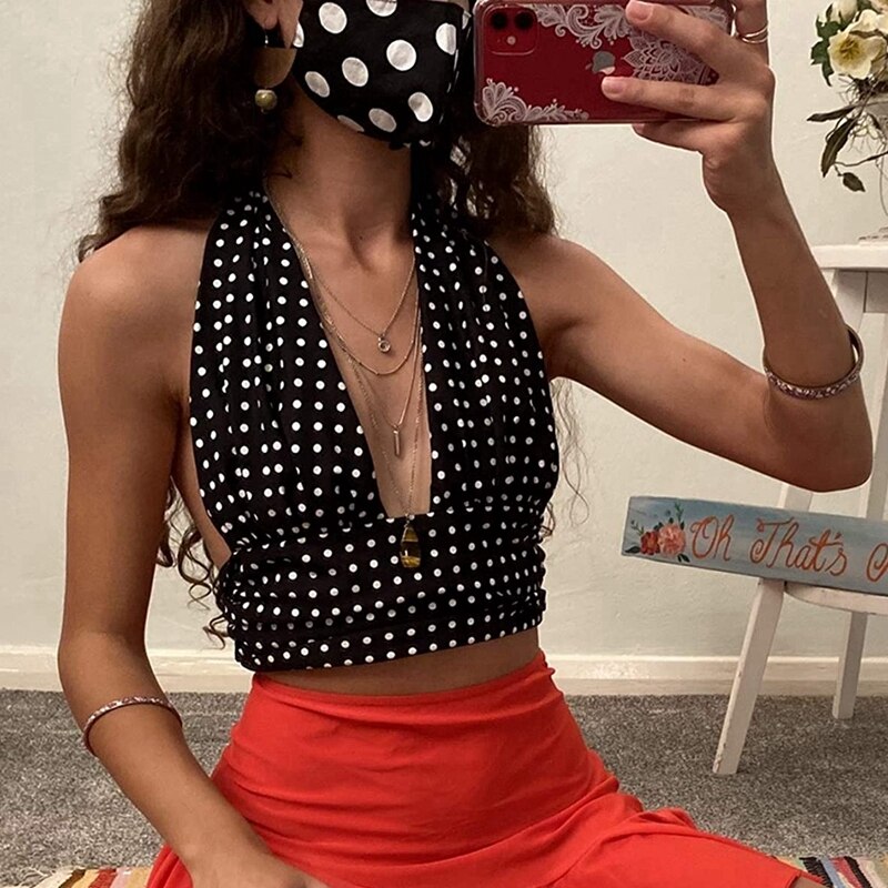 Amy - Boho dames halter top