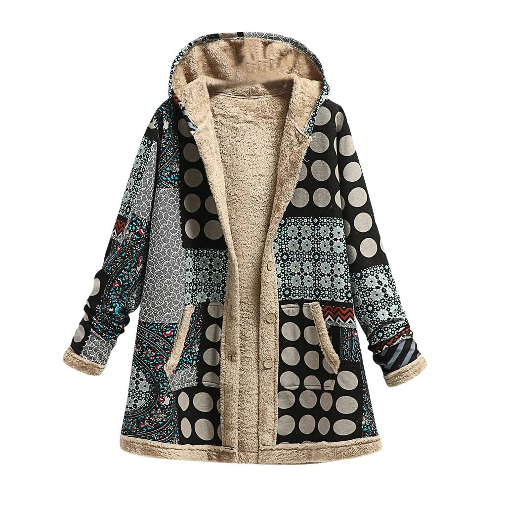 Aurora – Patchwork Trenchcoat Van Katoen Met Zachte Voering