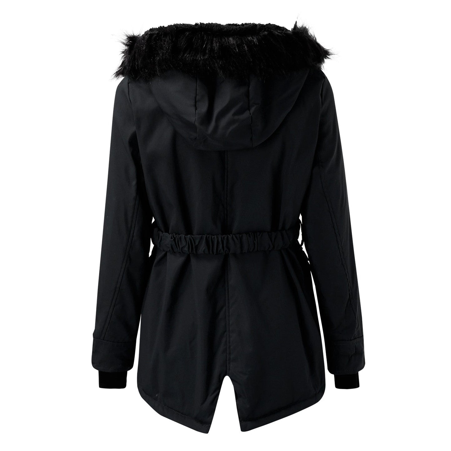 Frieda – dames parka van polyester met capuchon en lange mouwen