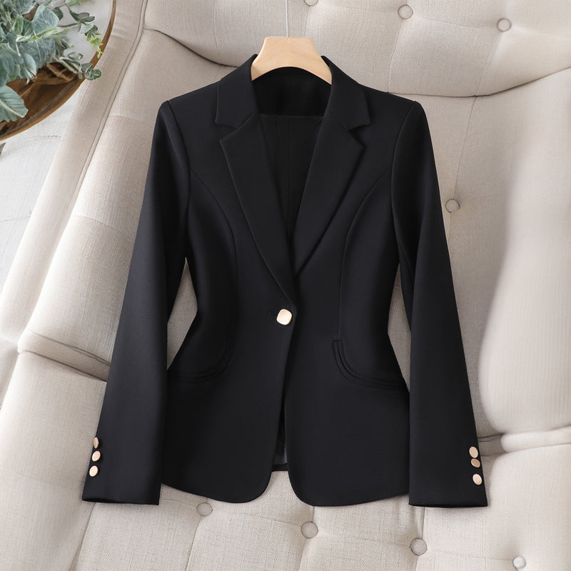 Élise – lichtgewicht blazer met klassieke revers en strak silhouet