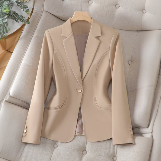 Élise – lichtgewicht blazer met klassieke revers en strak silhouet