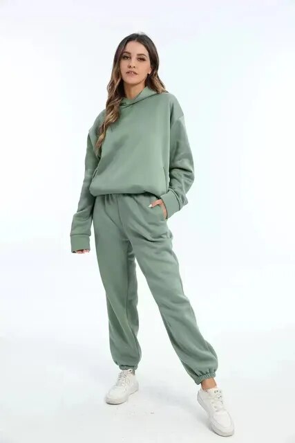 Émilie – dames joggingset met kaptrui en broek