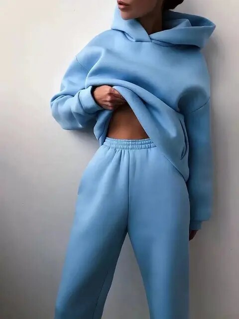 Émilie – dames joggingset met kaptrui en broek