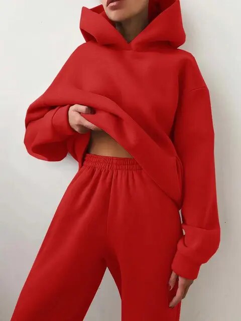 Émilie – dames joggingset met kaptrui en broek