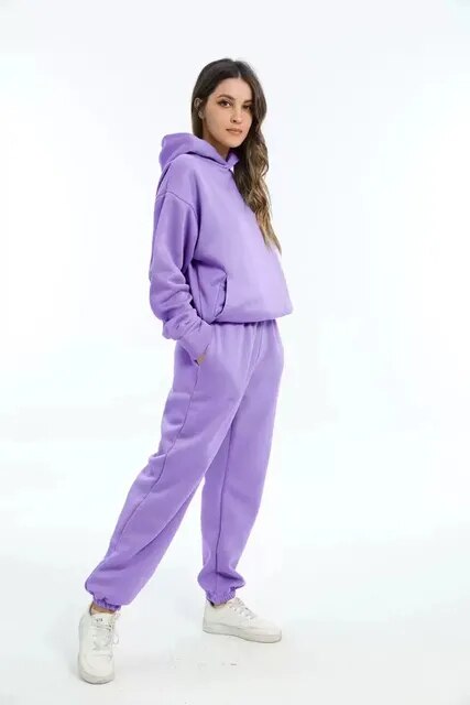 Émilie – dames joggingset met kaptrui en broek