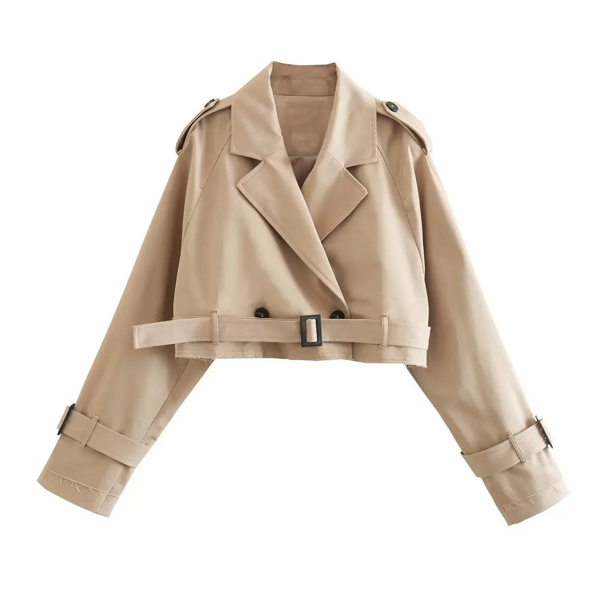 Juliette – Korte Trenchcoat Met Tailleriem