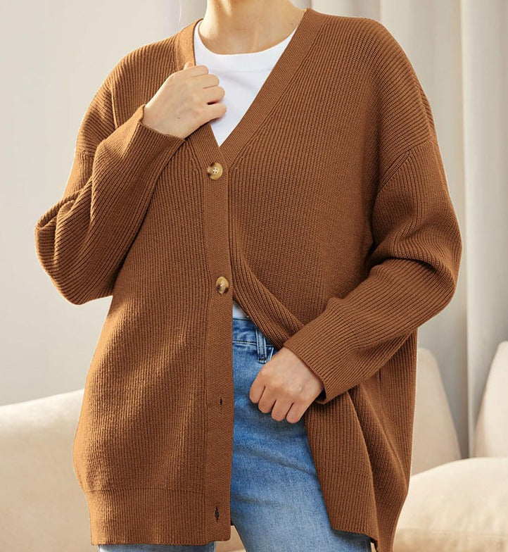 Sophie – kasjmier cardigan vest met breistructuur