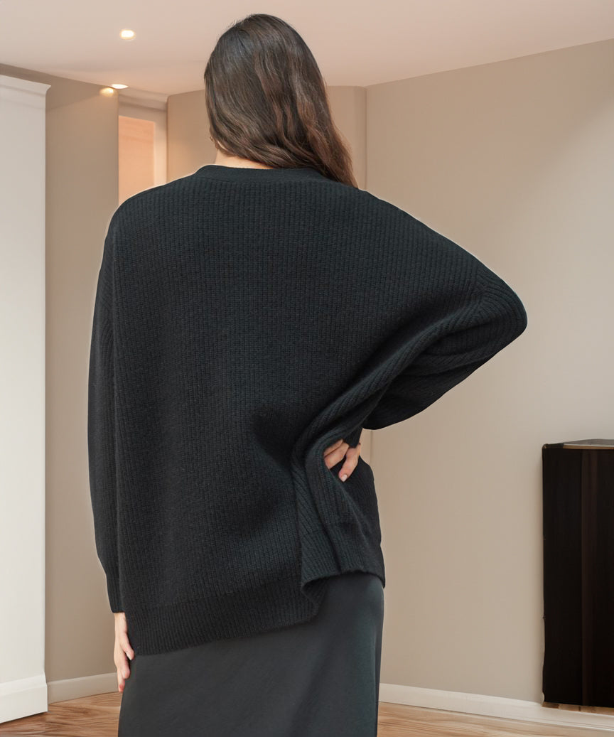 Sophie – kasjmier cardigan vest met breistructuur