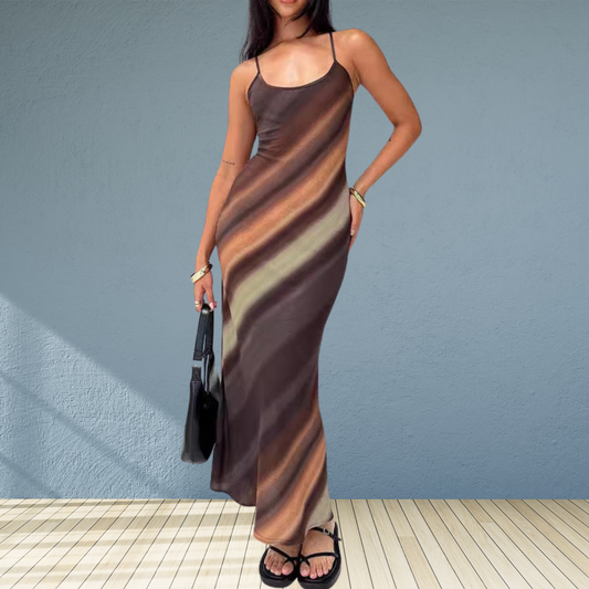Kim – Maxi-jurk met smalle schouderbandjes