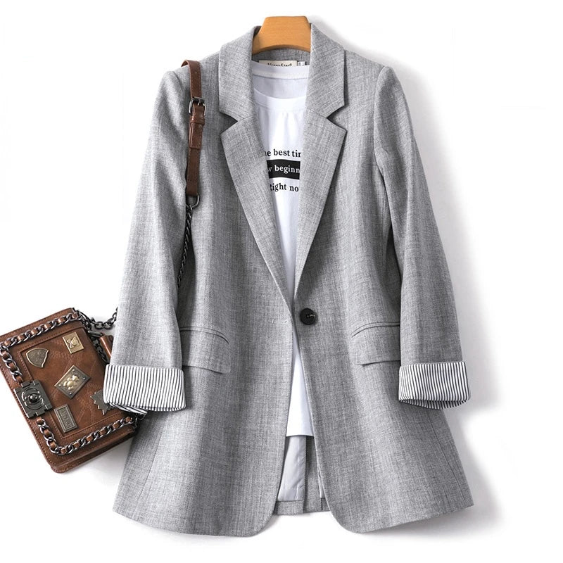Juliette – Casual Blazer Met Lange Mouwen En Getailleerde Pasvorm