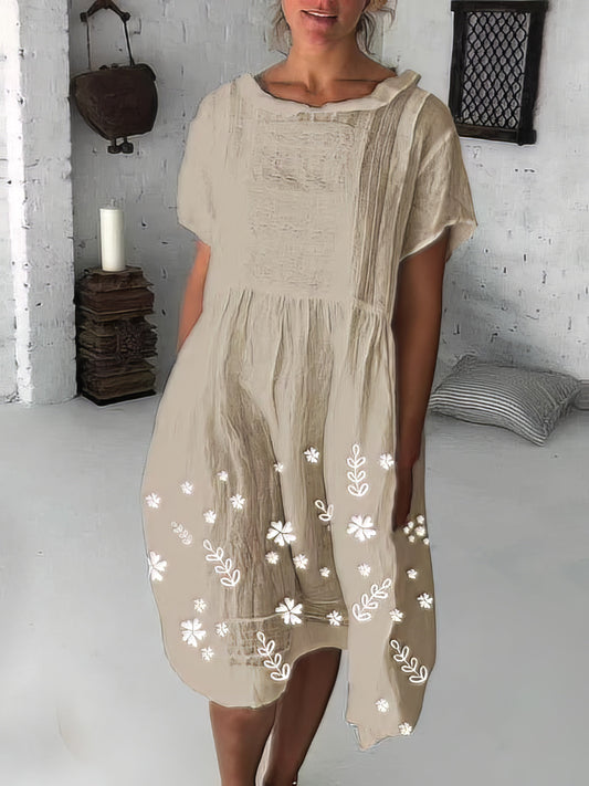 Lily – Relaxed fit jurk met bloemendessin en comfortabele pasvorm