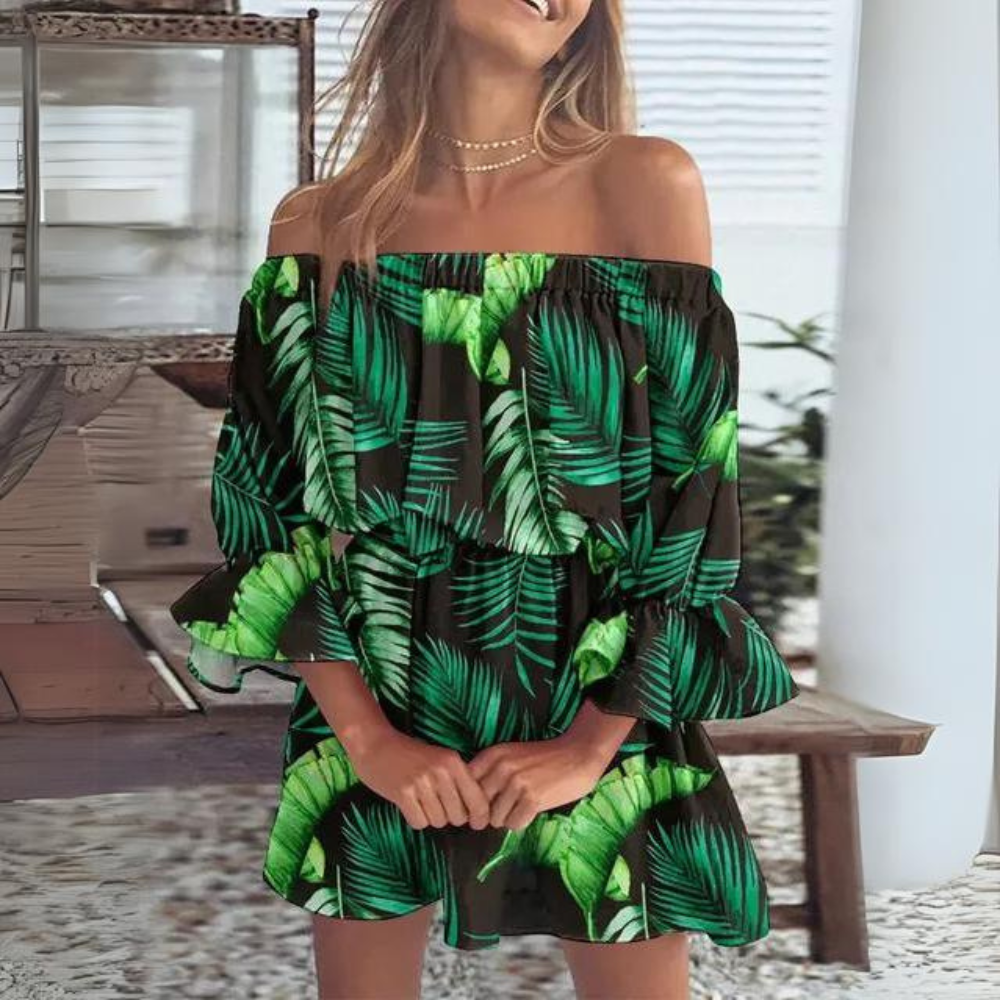 Elodie – Off-Shoulder Dames Zomer jurk