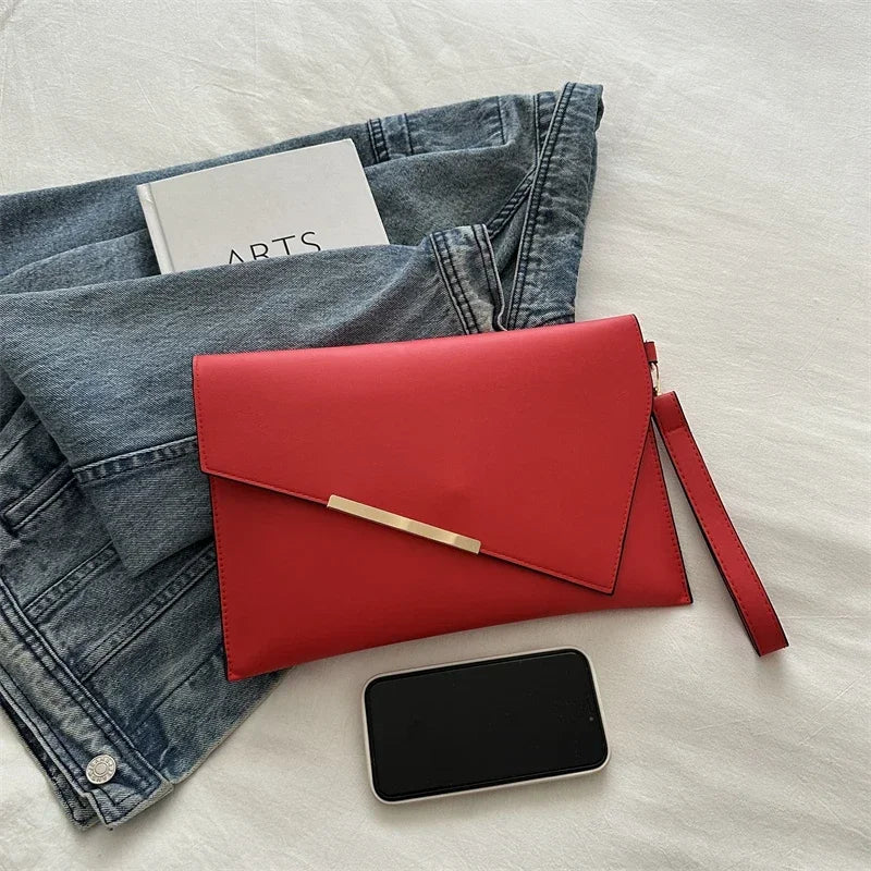 Elin – Luxe Pu-lederen Wristlet Met Minimalistisch Design