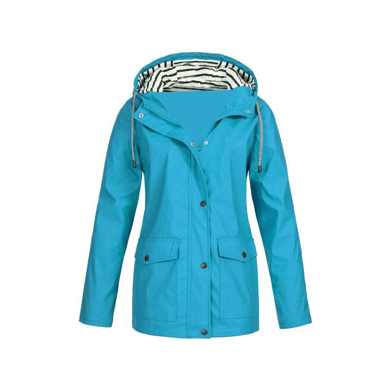 Mathilde – Dames Regenjas Van Polyester Met Knoopsluiting