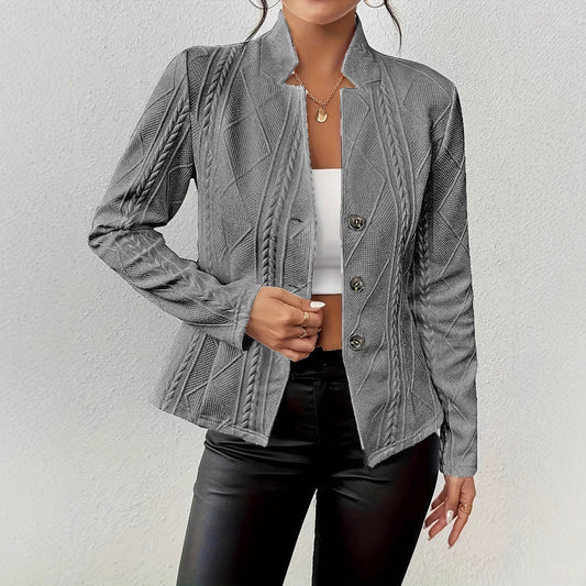 Odile – Getailleerde Blazer Met Kraag En Knoopsluiting