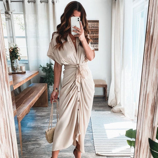Julia – Luxe maxi jurk met verfijnde details
