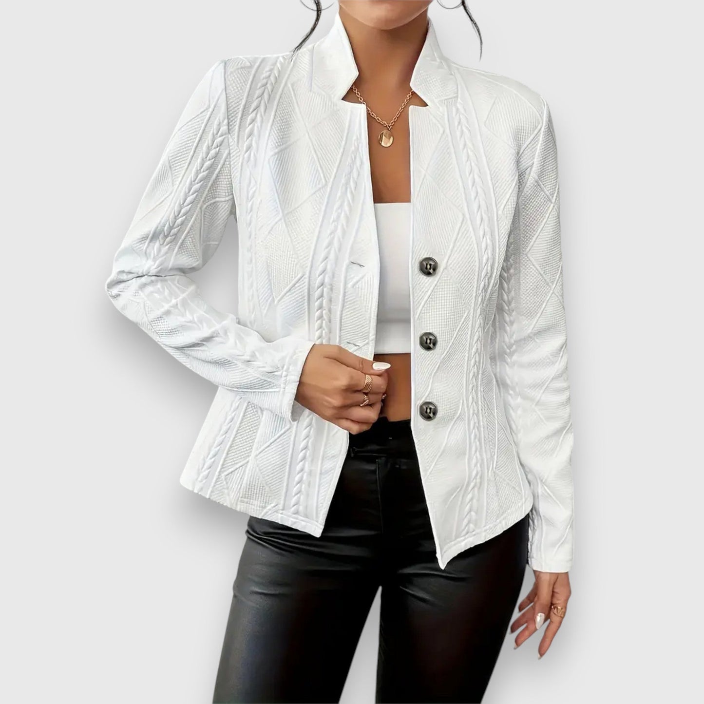 Claire – Getailleerde blazer met reverskraag