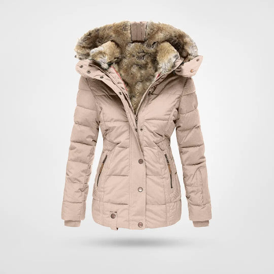 Julia – Dames Winterjas Van Polyester Met Capuchon En Fleecevoering