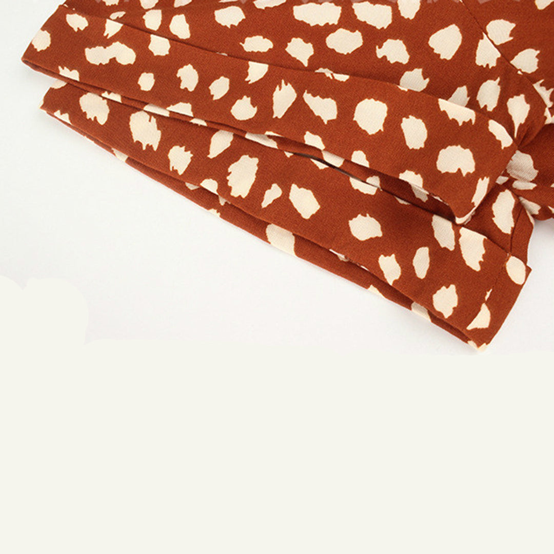 Nora – Luchtige Stippenprint Midi Zomerjurk