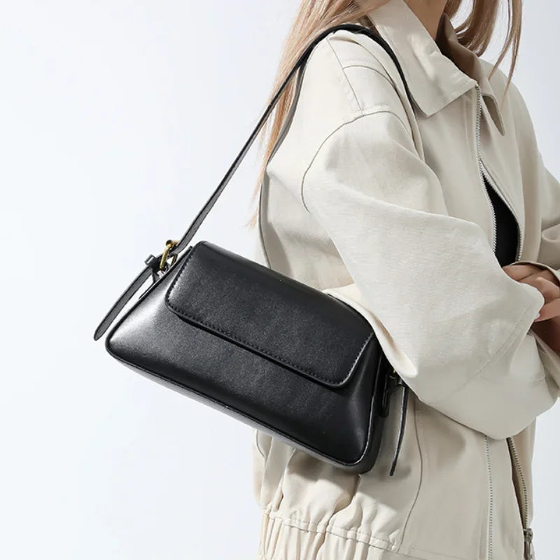 Elin – retro schoudertas van pu leer