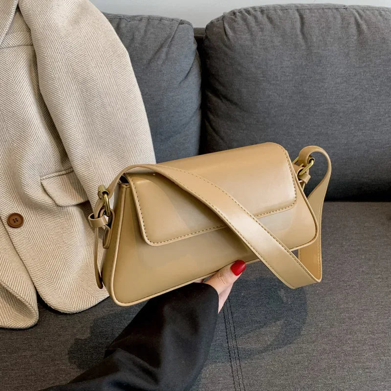 Elin – retro schoudertas van pu leer