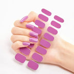 Semi-Cured Nail Strips - Dark Red