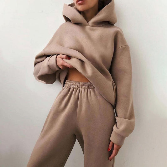 Hanne – dames loungepak met trui en joggingbroek