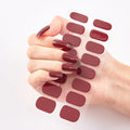 Semi-Cured Nail Strips - Chocolate Brown