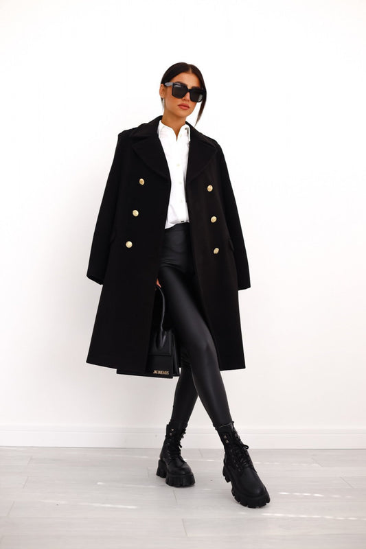 Sophia – double-breasted trenchcoat in wolmix