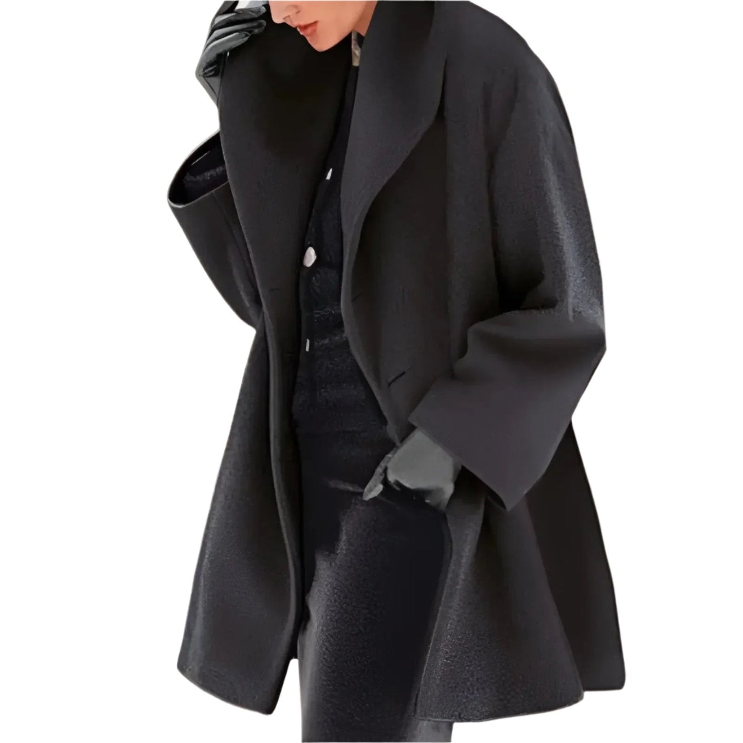 Serina – elegante winterjas met regular fit en effen design