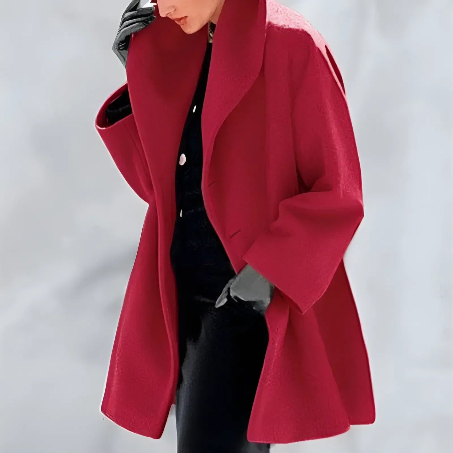 Serina – elegante winterjas met regular fit en effen design