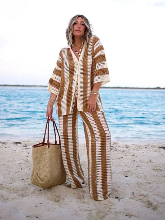Romy – Zomerset met top en broek in ademend materiaal