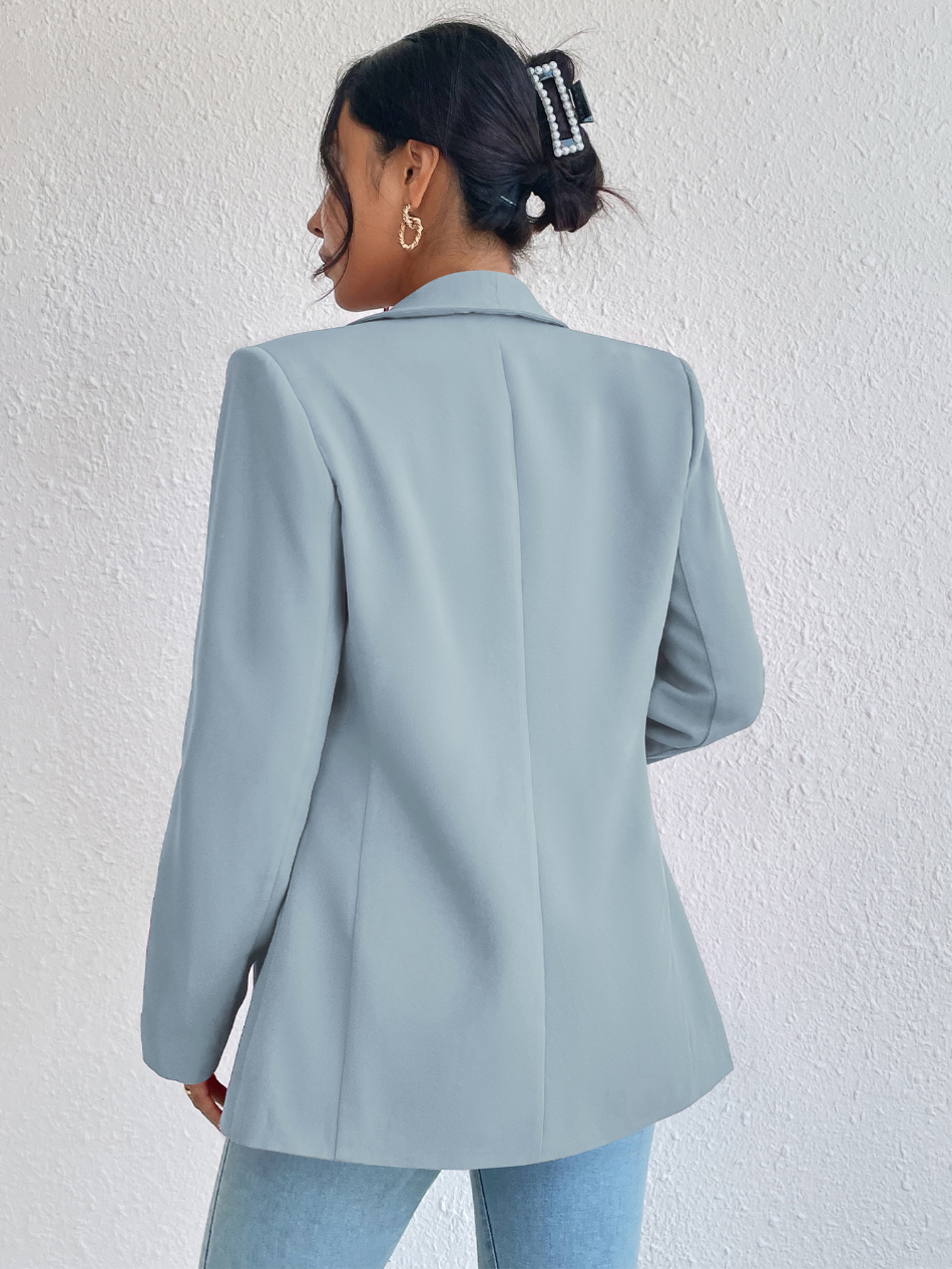 Rasha – zwarte casual blazer met losse pasvorm