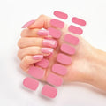 Semi-Cured Nail Strips - Bright Pink