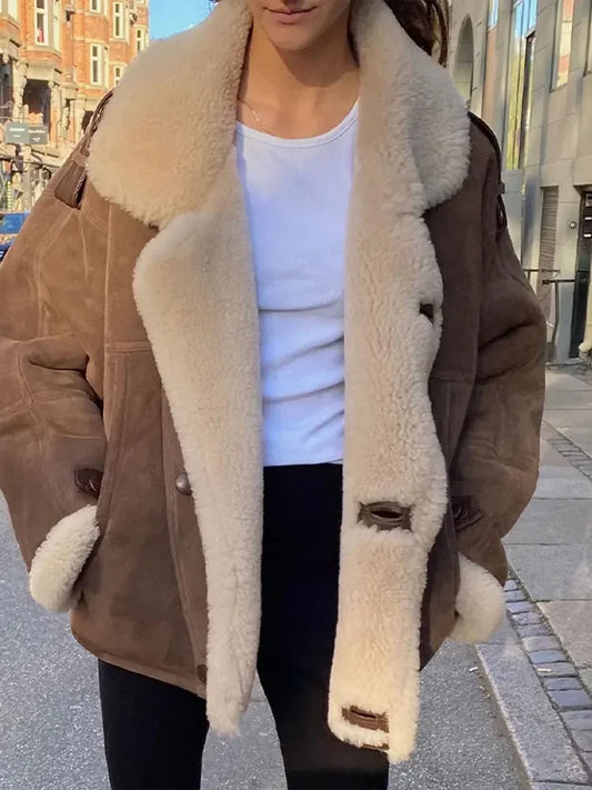 Zoe - oversized fleece jas