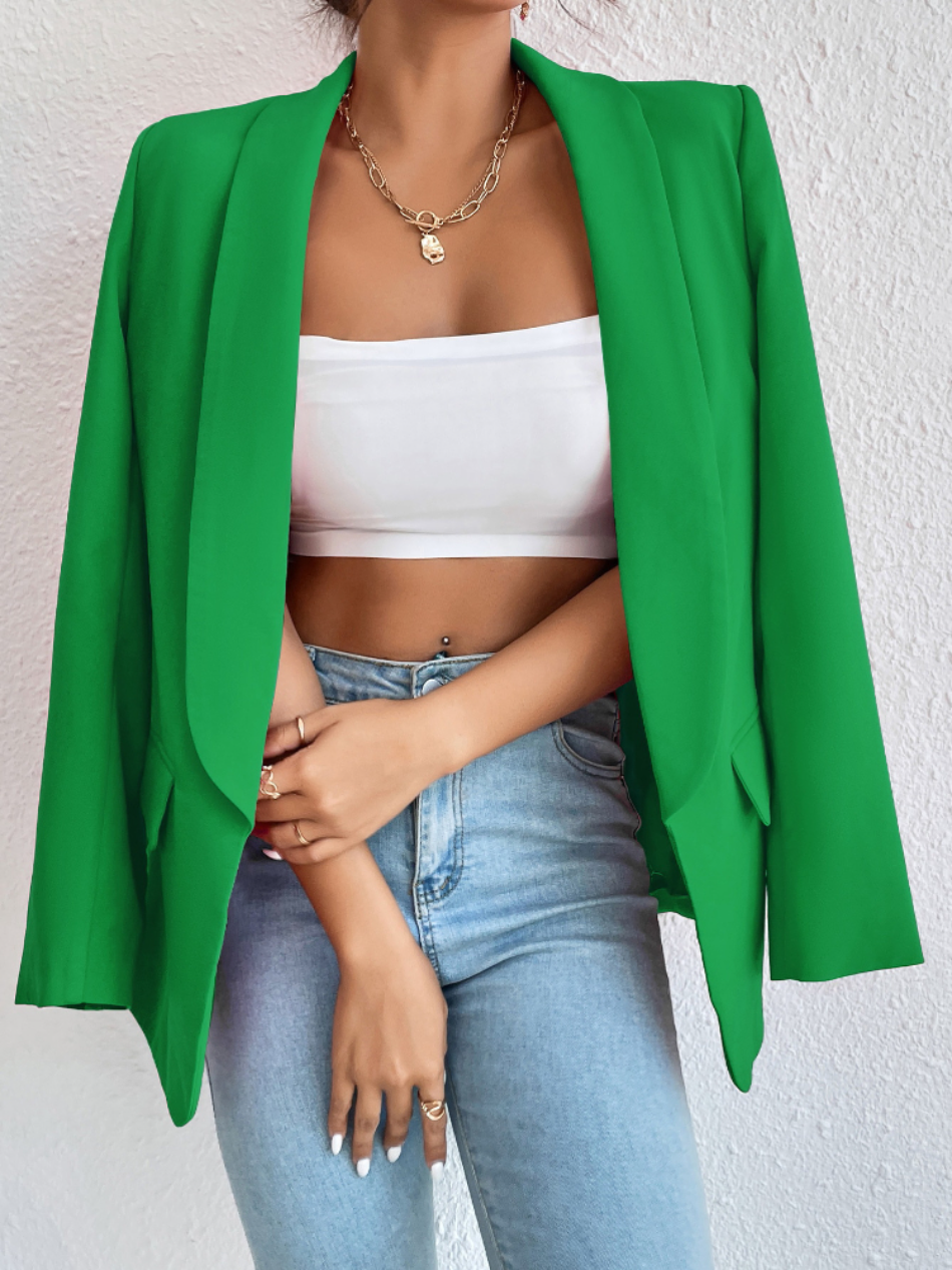 Rasha – zwarte casual blazer met losse pasvorm