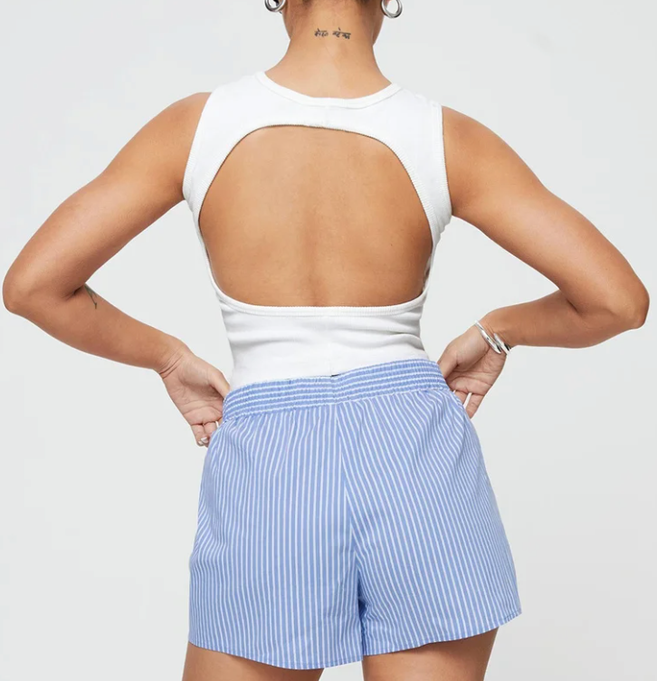 Mila – Lounge shorts met ademende stof en elastische taille