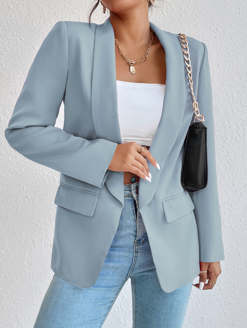 Rasha – zwarte casual blazer met losse pasvorm