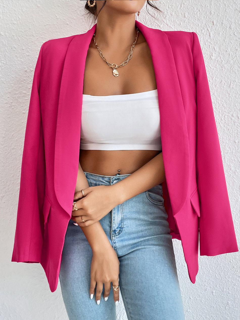 Rasha – zwarte casual blazer met losse pasvorm