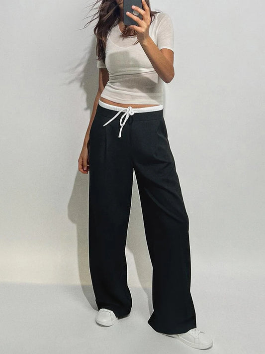 Naomi - Dubbel Getailleerde Lounge broek